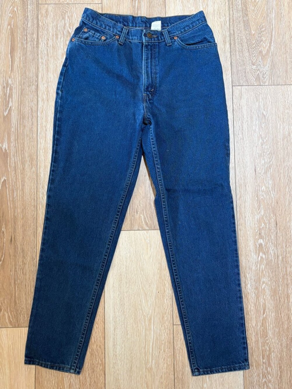 Levi's VTG 90s High Rise Tapered Mom Jeans Womens JR 13 Classic Boho Americana